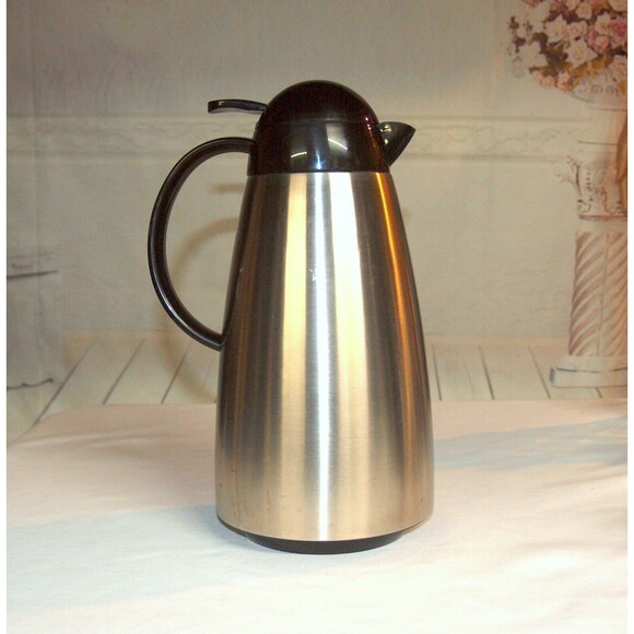 Gevalia Stainless Steel Thermal Server Carafe 1 QT Insulated - Picture 2 of 3